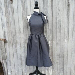 Alfred Sung D534 Ebony Formal Cocktail Dress Sz 2 Pockets Sleeveless Formal‎
